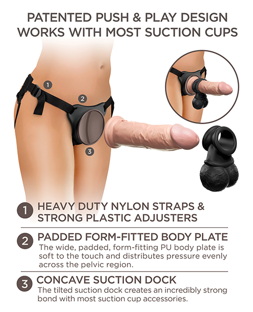 Pipedream King Cock Elite Deluxe Silicone Body Dock Kit