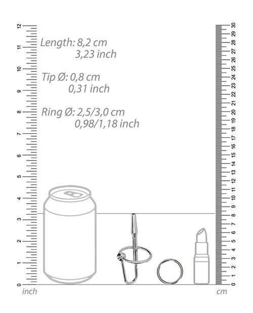 Shots Ouch Urethral Sounding Metal Plug