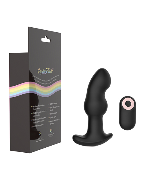 Gender Fluid Frission Anal Vibe With Remote - Black