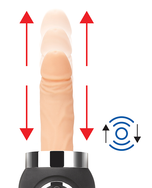 Lux Fetish Rechargeable Thrusting Compact Sex Machine With Remote