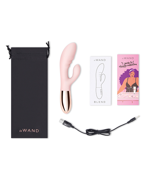 Le Wand Blend Double Motor Rabbit Rechargeable Vibrator - Rose Gold