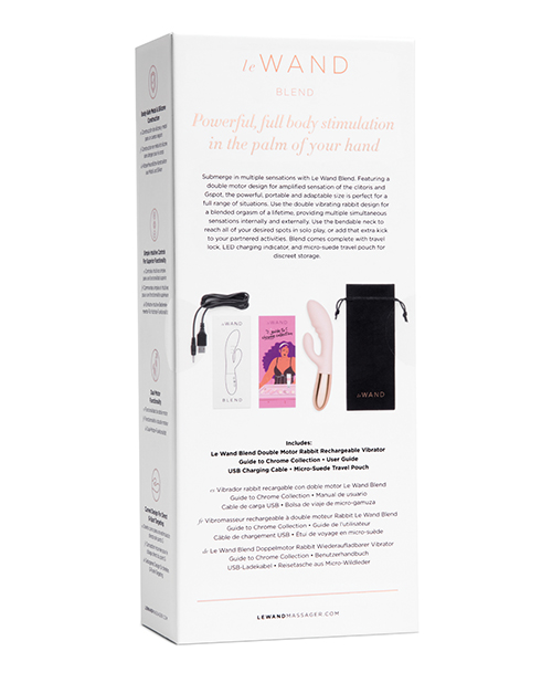 Le Wand Blend Double Motor Rabbit Rechargeable Vibrator - Rose Gold