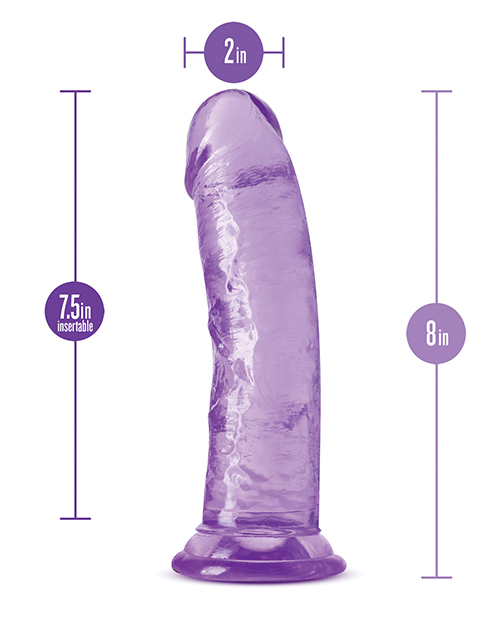 Blush B Yours Plus 8" Roar N Ride Dildo - Purple