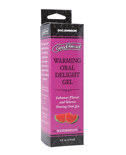 Doc Johnson Goodhead Warming Oral Delight Gel - 4 Oz Watermelon