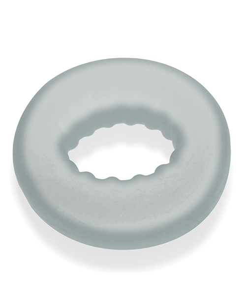 Oxballs Axis Rib Griphold Cockring - Clear Ice