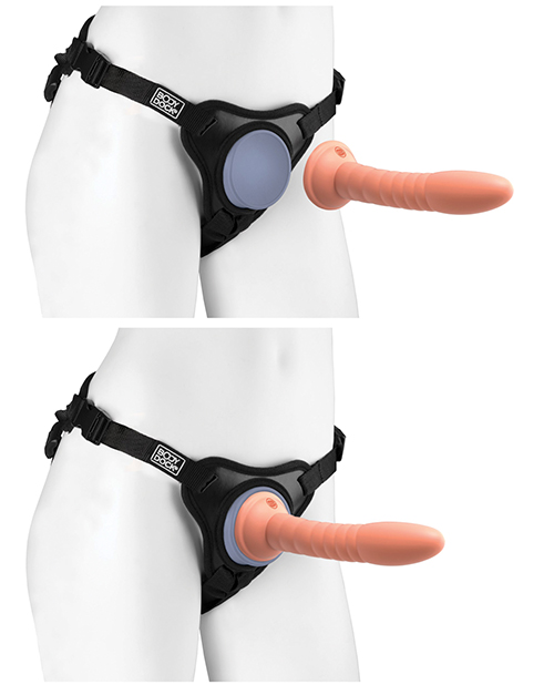 Pipedream Dillio Platinum Body Dock Se Strap On Harness - Black