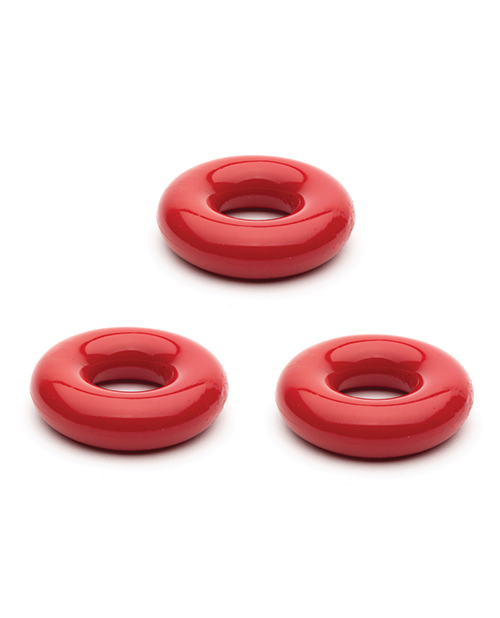 Sport Fucker Chubby Cockring Pack Of 3 - Red