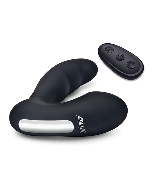 Blue Line Vibrating Prostate Prober With Remote - Black