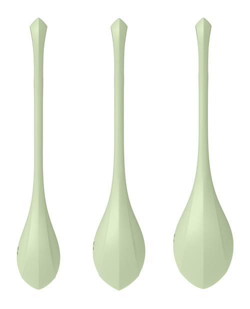 Satisfyer Yoni Power 2 Balls Training Set - Light Green