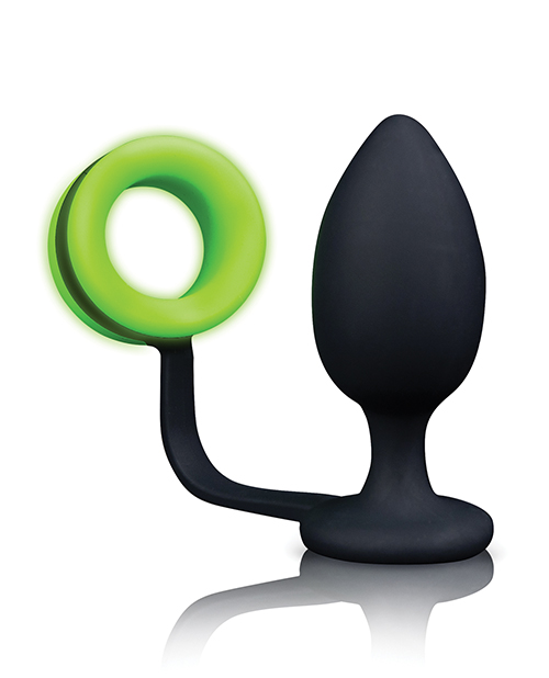 Shots Ouch Butt Plug With Cock Ring - Glow In The Dark