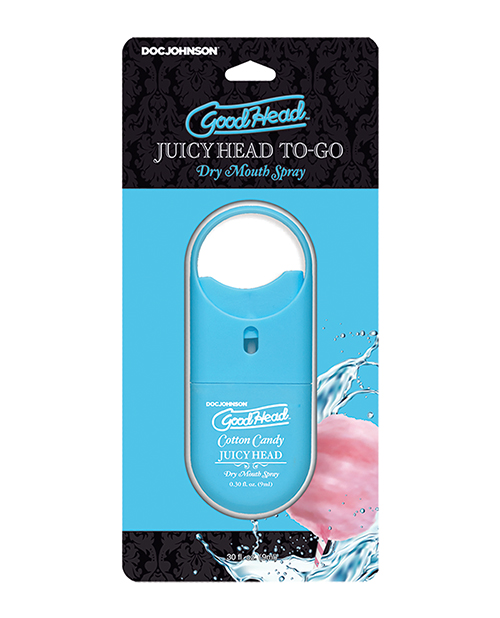 Doc Johnson Goodhead Juicy Head Dry Mouth Spray To Go - .30 Oz Cotton Candy