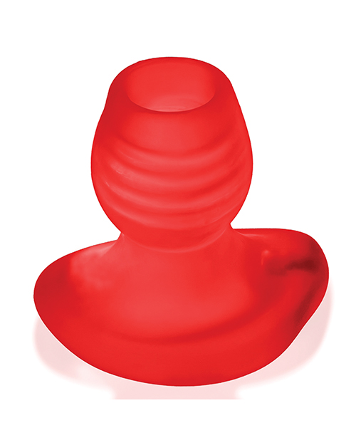 Oxballs Glowhole 2 Hollow Buttplug With Led Insert Large - Red Morph