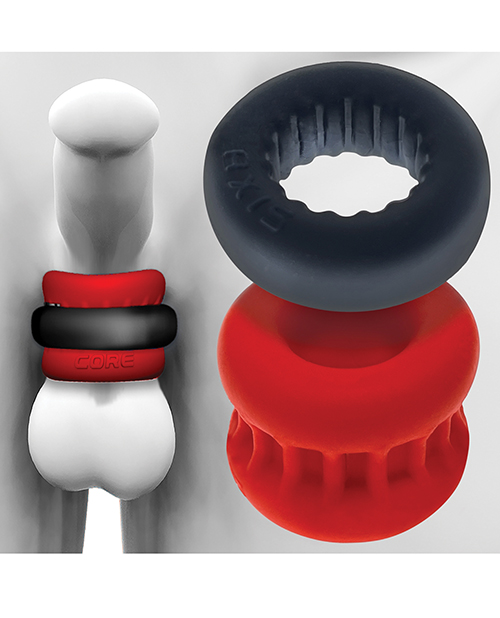 Oxballs Ultracore Ball Stretcher With Axis Ring - Red Ice