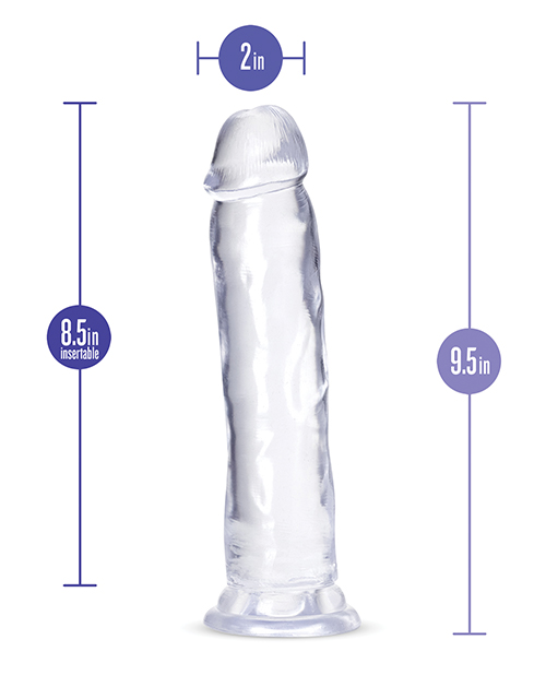 Blush B Yours Plus 9.5" Thrill N Drill - Clear
