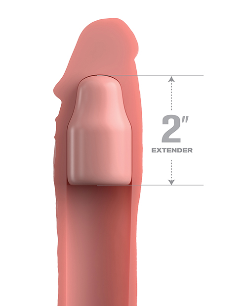 Pipedream Fantasy X-tensions Elite 8" Sleeve With 2" Plug - Light