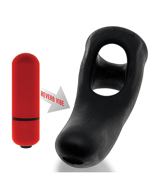 Hunky Junk Buzzfuck Sling With Taint Vibe - Tar Ice