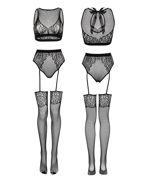 Fifty Shades Of Grey Captivate Lacy Bra Set Black O/S