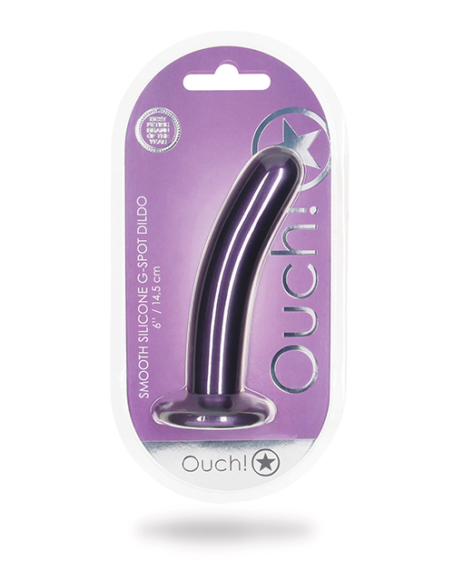 Shots Ouch 6" Smooth G-Spot Dildo - Metallic Purple