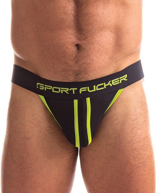 Sport Fucker Jersey Jock - Xxl Black/Green