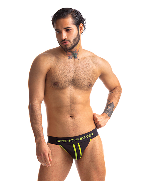 Sport Fucker Jersey Jock - Xxl Black/Green