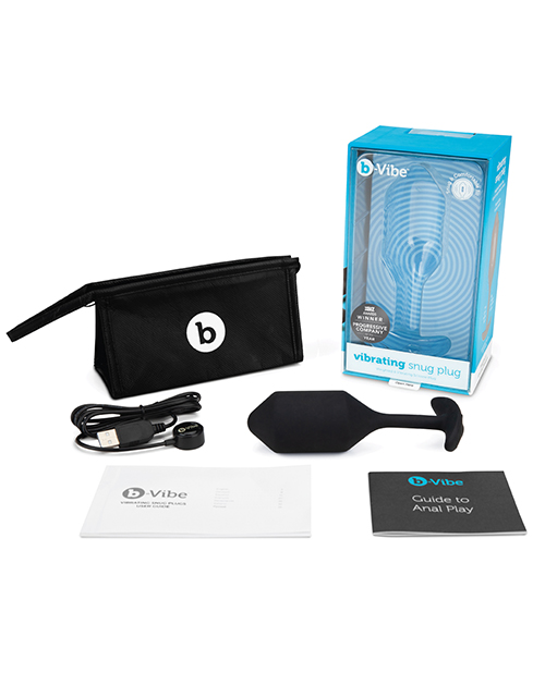 B-Vibe Vibrating Weighted Snug Plug Xl - 247 G Black