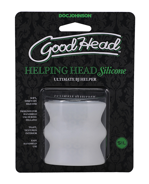 Doc Johnson Goodhead Helping Head Silicone Stroker - Frost