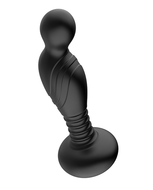 Ass-Sation Remote Vibrating P Spot Plug - Black