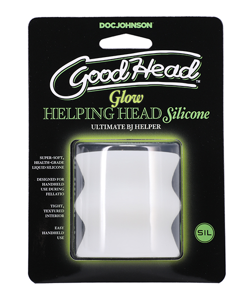 Doc Johnson Goodhead Silicone Glow Helping Head - Frost