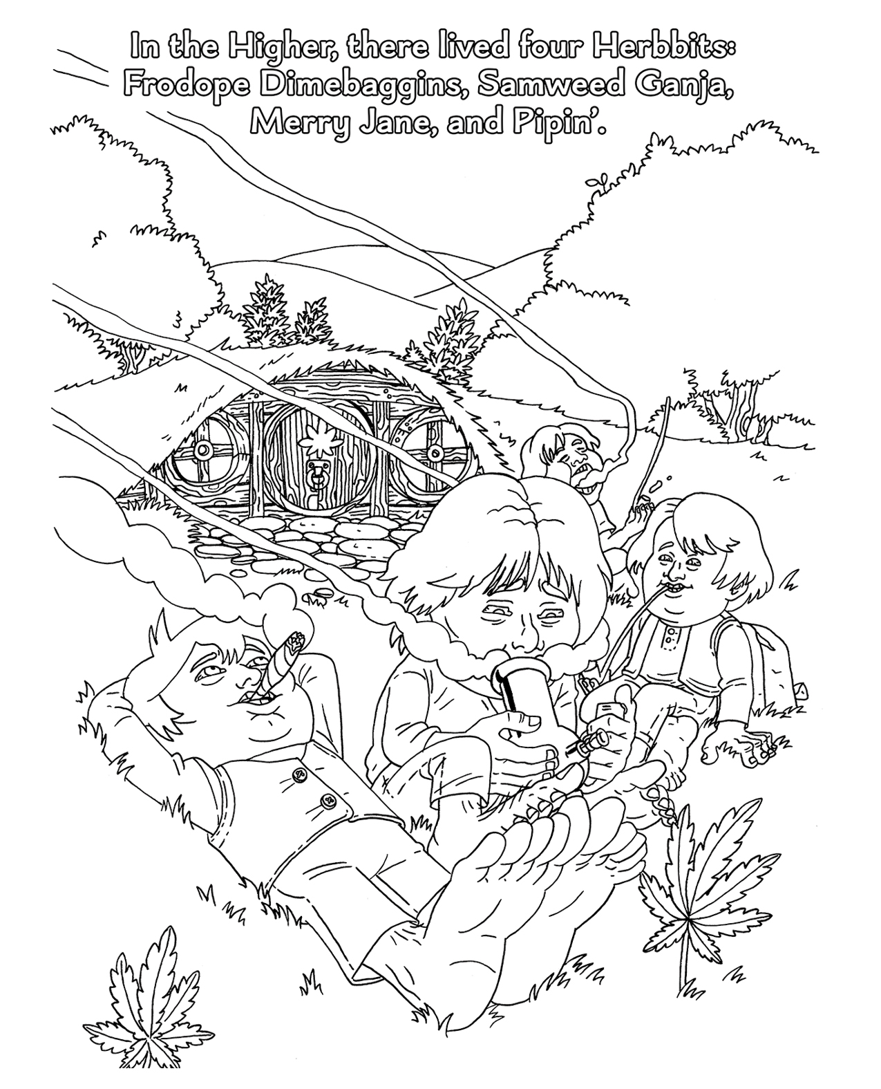 Wood Rocket The Lord Of The Smoke Rings Coloring Book