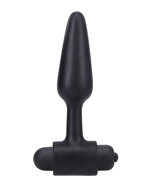 Doc Johnson In A Bag 4" Vibrating Butt Plug - Black