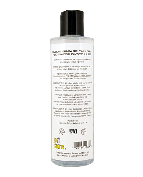 Elbow Grease H2O Thin Gel - 8.5 Oz