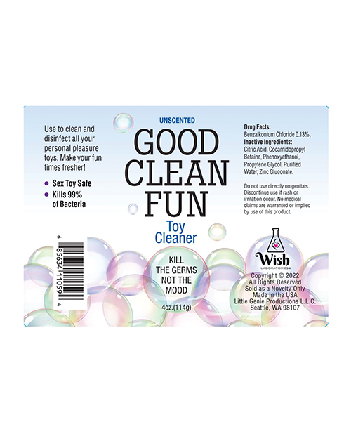 Good Clean Fun Toy Cleaner - 4 Oz Unscented