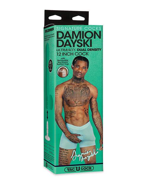 Doc Johnson Signature Cocks Ultraskyn 12" Cock With Removable Vac-U-Lock Suction Cup - Damion Dayski