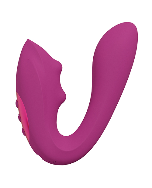Shots Yuki Dual Action G-Spot Vibrator With Massaging Beads - Pink