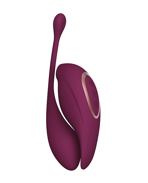 Shots Twitch 2 Vibrator With Remote Control Vibrating Egg - Burgundy