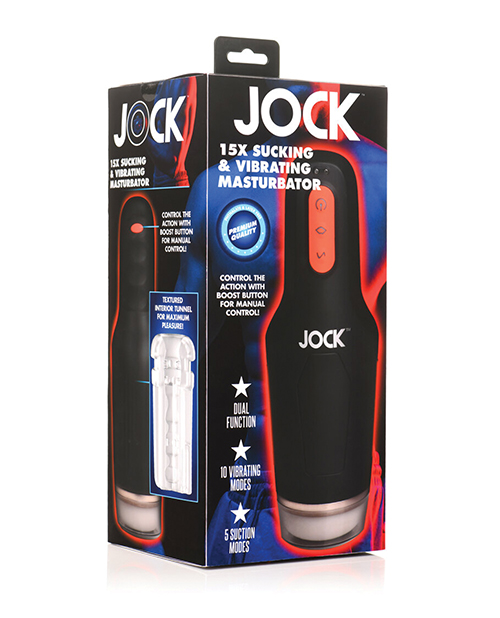 Curve Toys Jock 15X Sucking & Vibrating Masturbator