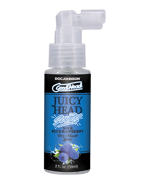Doc Johnson Goodhead Juicy Head Dry Mouth Spray - 2 Oz Sour Blue Raspberry