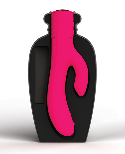 Lola Milani Mystique Rabbit With Black Bottle - Fuchsia