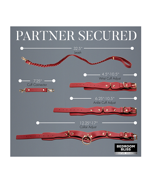 Bedroom Bless Lover's Restraint Set - Red