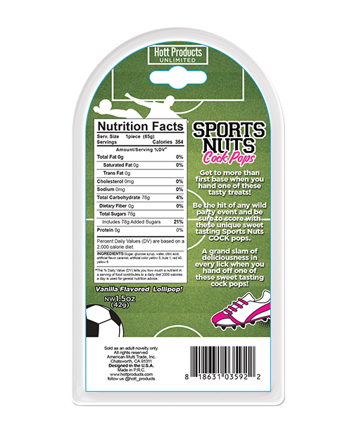 Sports Nuts Cock Pop Soccer Balls - Caramel - HP3590-A
