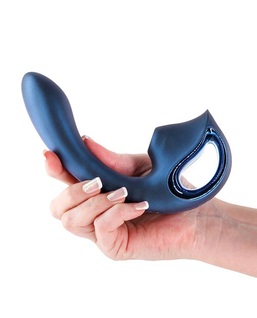 Seduction Kaia Rabbit Vibrator - Metallic Blue