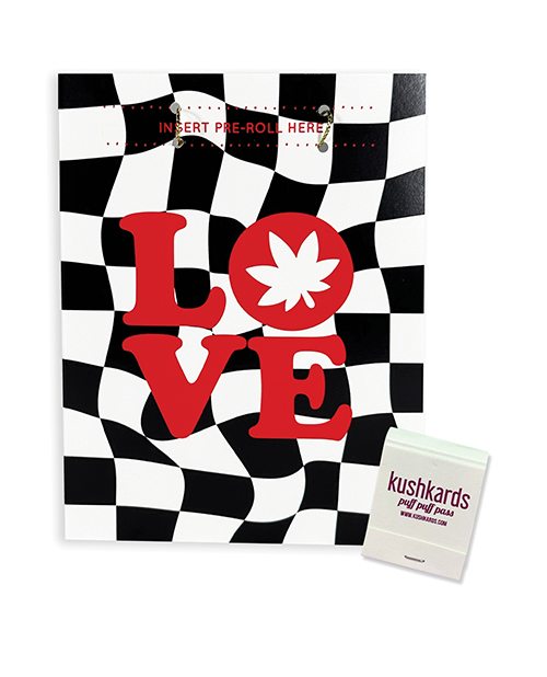 Love Retro Greeting Card With Matchbook