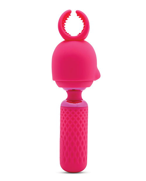 Nu Sensuelle Harlow Mini Wand With Masturbator Attachment - Pink