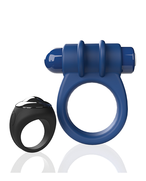 Screaming O Switch Remote Controlled Vibrating Ring - Blue