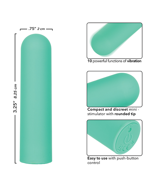 Turbo Buzz Rounded Bullet Stimulator - Green