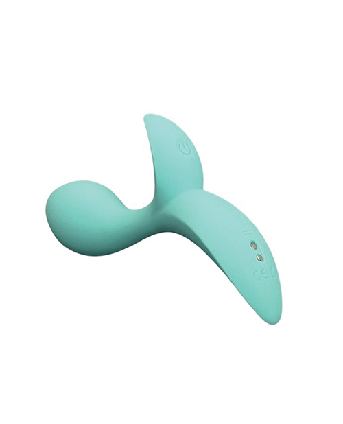 Pink Elephant Buzzy Bae Rechargeable Vibe With Remote - Aqua