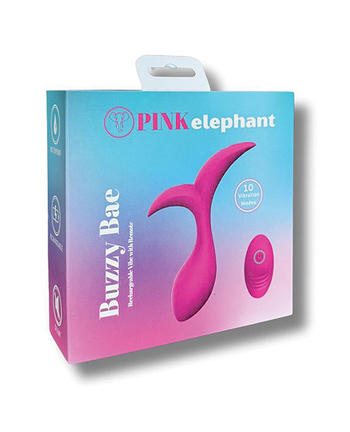 Pink Elephant Buzzy Bae Rechargeable Vibe With Remote - Pink