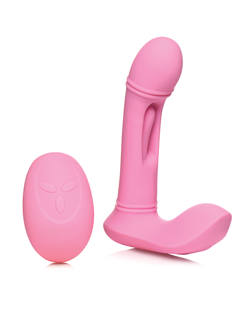 Inmi G-Flick Flicking G-Spot Vibrator With Remote - Pink