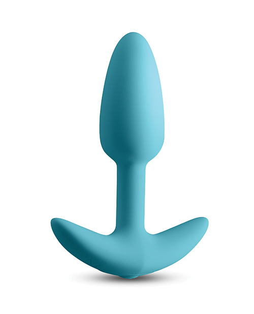 Techno Trance App Controlled Vibrating Anal Plug With Remote - Blue