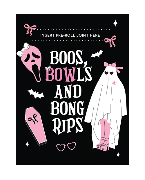 Halloween Boo's Greeting Card With Matchbook